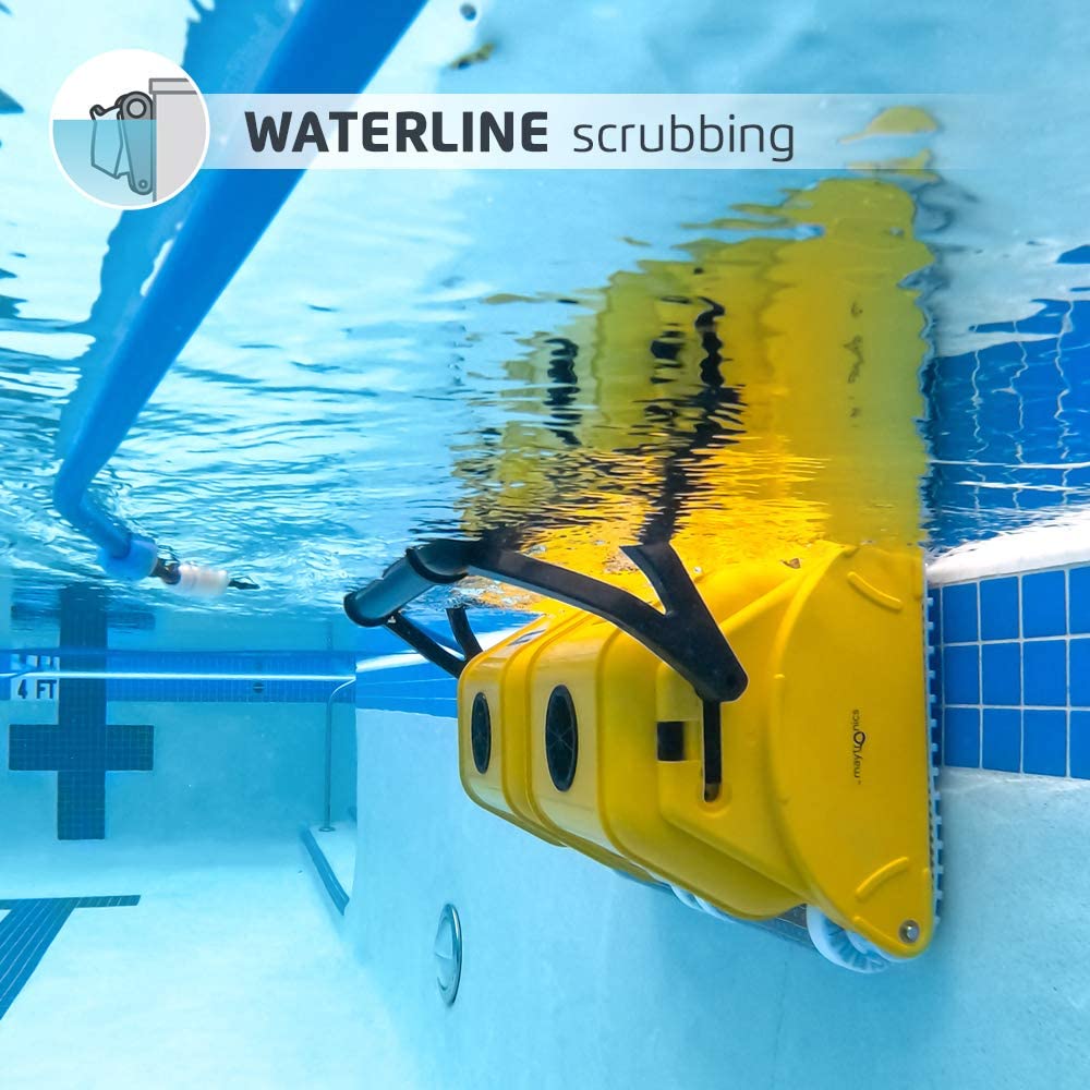 Dolphin Wave 120 scrubbing the waterline